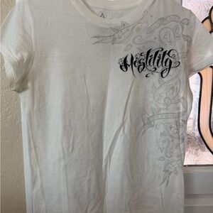 Hostility - White Graphic T-Shirt